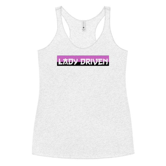 Lady Driven - Women's Racerback Tank (White)