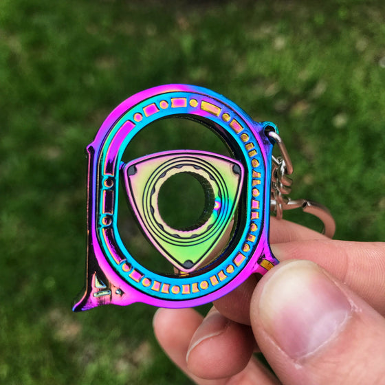 Neochrome Rotary Keychain
