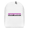 Lady Driven - Minimalist Backpack (White)