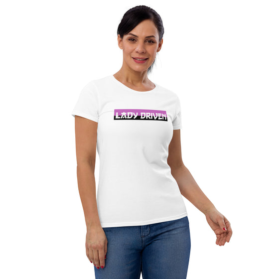 Lady Driven - Women's Short Sleeve T-Shirt (White)