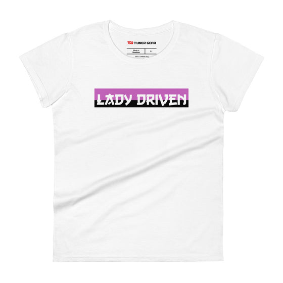 Lady Driven - Women's Short Sleeve T-Shirt (White)